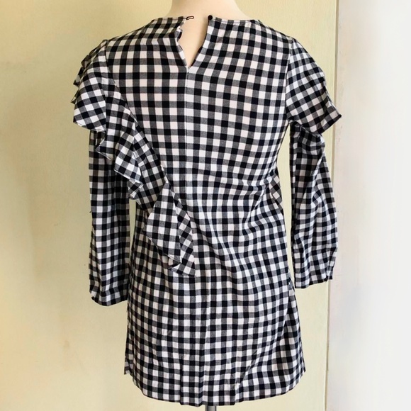 Zara girls gingham dress with flounce - Picture 9 of 16